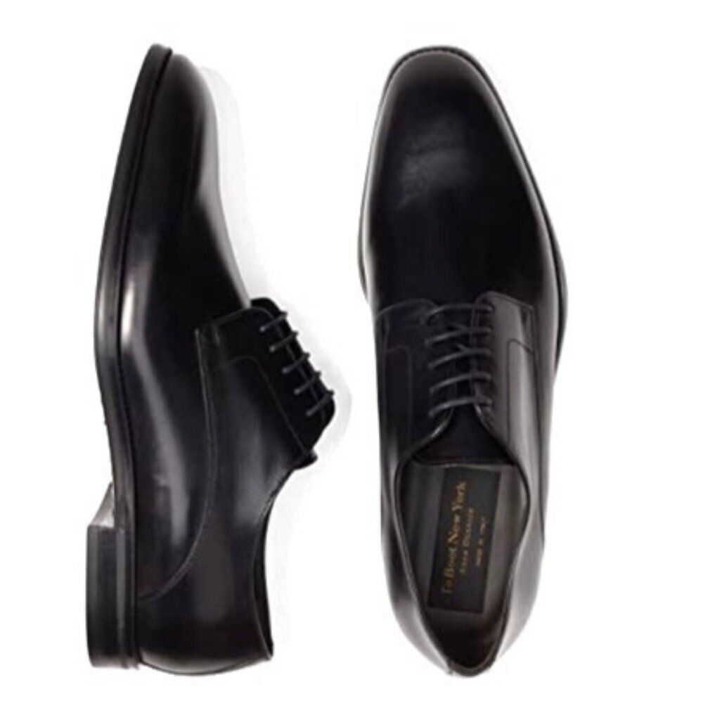 To Boot New York $435 Amedeo Black Leather Oxford Plain Toe Dress Shoe Mens 7.5